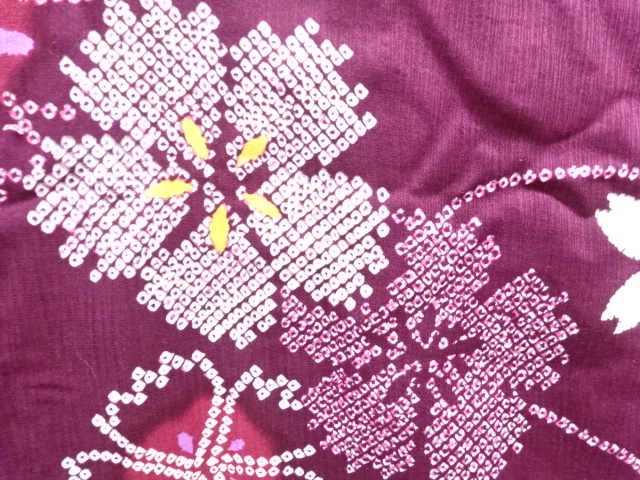  桜撫子模様浴衣